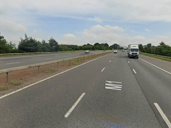 Two men fled the scene of an overturned car on the M1, leaving two women seriously injured. Photo: Google Maps