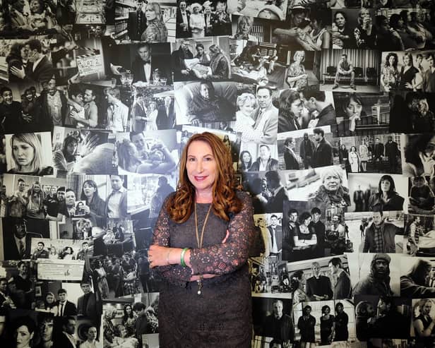 Kay Mellor pictured at Prime Studios, Kirkstall, Leeds. Picture by Simon Hulme.