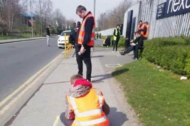 Images circulating on social media in March showed workers having to take lunch on the pavement outside the warehouse, which led to a wave criticism for Next.