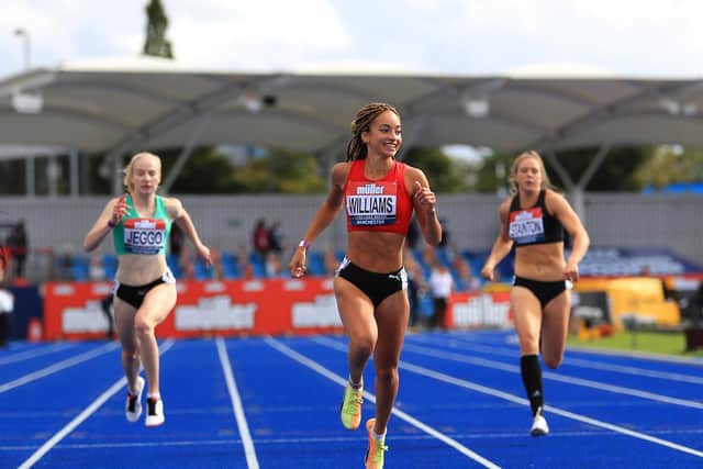 Tamara Miller (left) Picture provided by  James Clarke courtesy of British Athletics/Getty