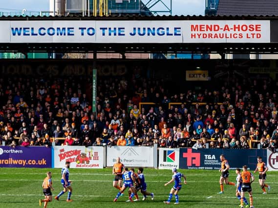 Picture by Alex Whitehead/SWpix.com - 15/03/2020 - Rugby League - Betfred Super League - Castleford Tigers v St Helens - Mend-A-Hose Jungle, Castleford, England - A General View