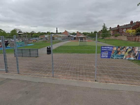 It was confirmed last week that Sandal Magna Community Academy had closed to pupils in four year groups after contractors found large amounts of rot in the roof of the building. Photo: Google Maps