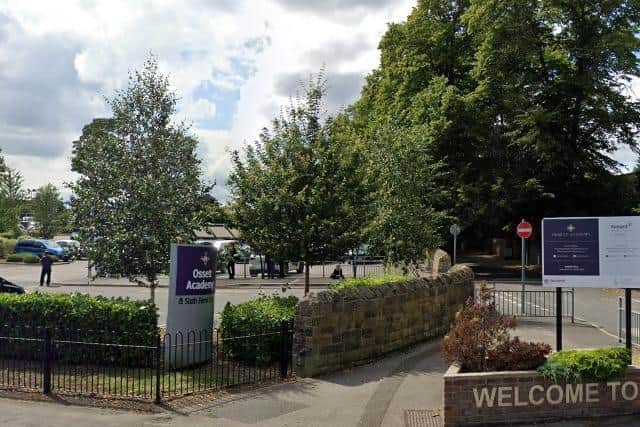 A pupil has tested positive for coronavirus at Ossett Academy. Photo: Google.