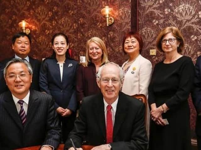 Wakefield's former council leader Peter Box signed a friendship agreement with Nanning City in May 2019.