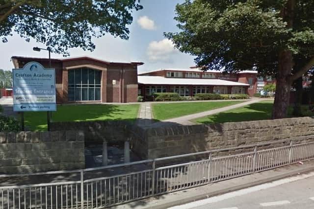 Crofton Academy said they had been made aware of a confirmed case of the virus on Saturday and were working closely with Public Health England to monitor the situation.