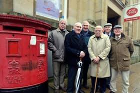 New plans have been revealed for the rebranding of Pontefract's former post office. Pictured are campaigners who rallied to save the office from closure in 2017.