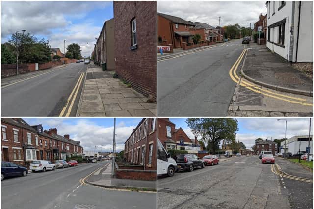 Incidents have been reported at several addresses in the city, including on (clockwise from top left) Grantley Steet, Lower York Street, Stanley Road and Upper Warrengate.