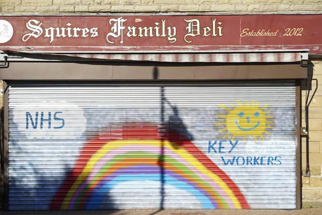 Squires Family Deli decorated their shop front to show support to the key workers.