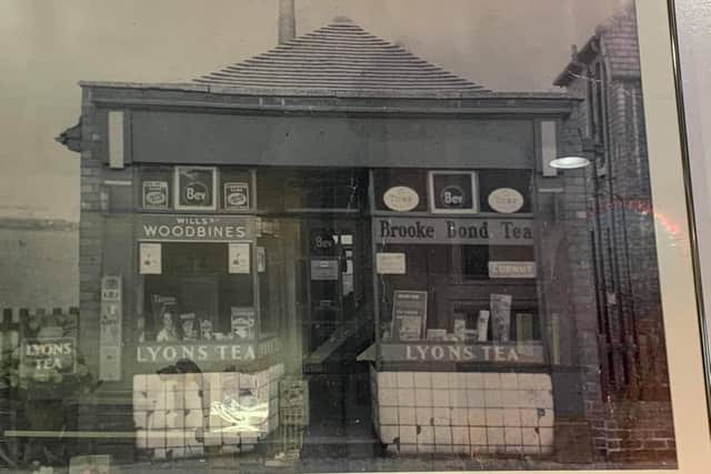 A photo of the storefront when it belonged to Michelle and Karen's great aunt