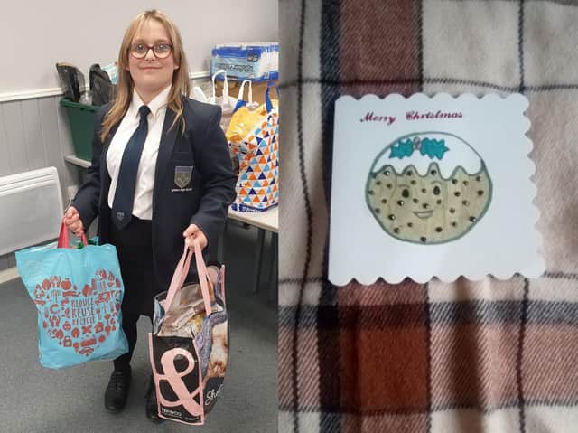 Ellie, an inspiring 12-year-old girl from Pontefract has been hand decorating cards to help feed the homeless