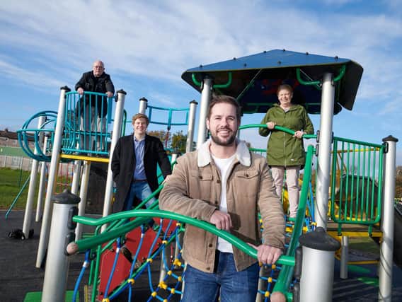 Councillors Kevin Swift, Jack Hemingway, Michael Graham and Hilary Mitchell at the Lupset play area before lockdown, which has received an £80,000 makeover.