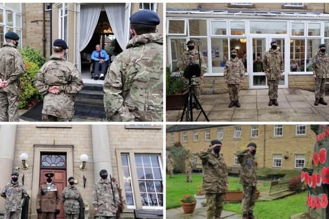 Learning Curve Group’s Wakefield Military Academy paid their respects to lost and local veterans in laying their poppy wreath at local residential care home, Walton Manor.