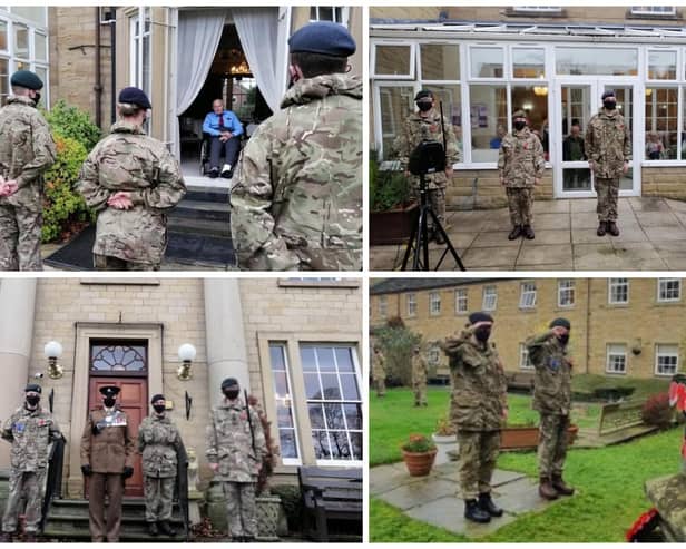 Learning Curve Group’s Wakefield Military Academy paid their respects to lost and local veterans in laying their poppy wreath at local residential care home, Walton Manor.