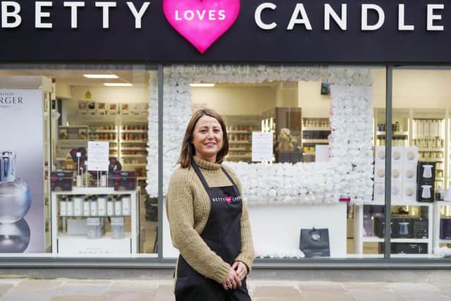 Tania Howe runs Betty Loves Candles, in Trinity Walk, and says she is concerned the second national lockdown will encourage people to do their Christmas shopping online, rather than in person.