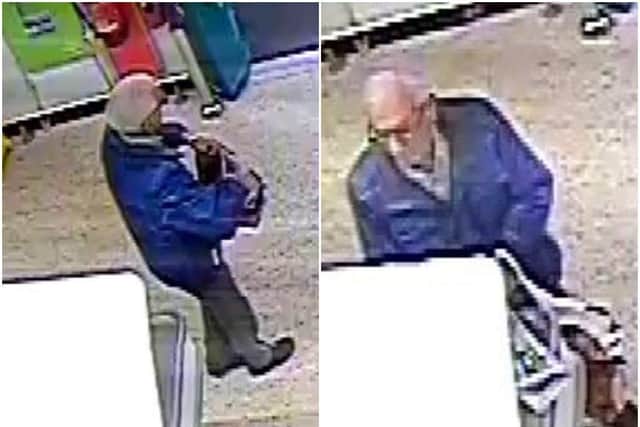 Mr Suggitt on CCTV in his local supermarket on the day of his death.