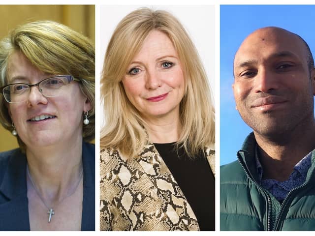 Susan Hinchcliffe, Tracy Brabin, and Hugh Goulbourne all want to be Labour's pick.