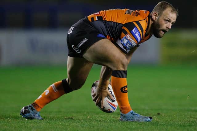 Picture by Ed Sykes/SWpix.com - 24/09/2020 - Rugby League - Betfred Super League - Castleford Tigers v Huddersfield Giants - Halliwell Jones Stadium, Warrington, England - Castleford Tigers' Paul McShane