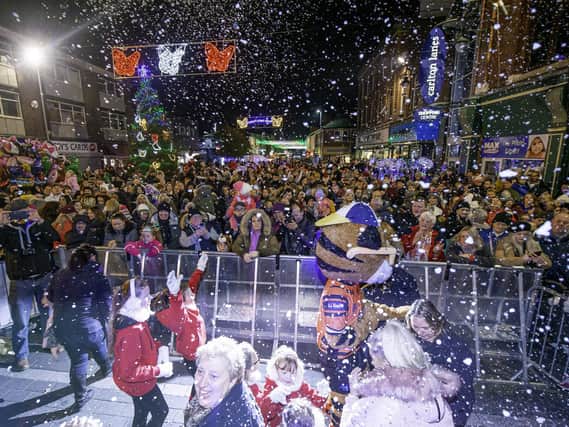 Last year's lights switch-on in Castleford