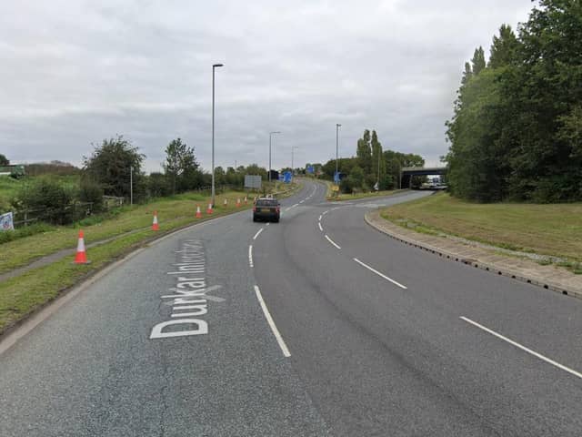 An 89-year-old man has been taken to hospital with potentially life-threatening injuries after a collision on the M1 at Wakefield. Photo: Google Maps