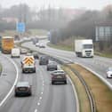 Motorists are facing long delays after a collision on the A1M between Pontefract and Doncaster. Stock image.