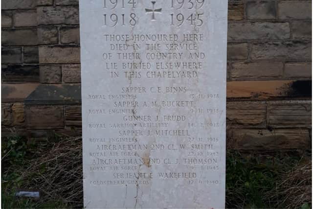 Gunner Frudd is currently commemorated on a special memorial within the chapelyard, but the Commonwealth War Graves Commission (CWGC) have now been granted permission to mark his grave with a Commission headstone.