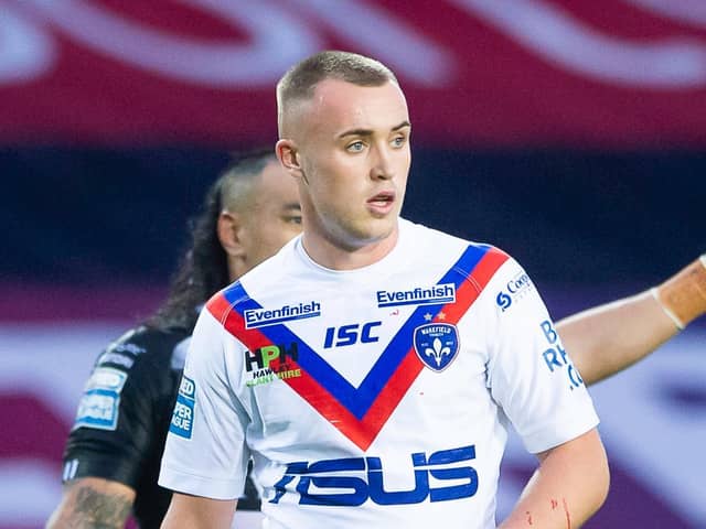 Picture by Allan McKenzie/SWpix.com - 10/09/2020 - Rugby League - Betfred Super League - Hull FC v Wakefield Trinity - The Totally Wicked Stadium, Langtree Park, St Helens, England - Connor Bailey.