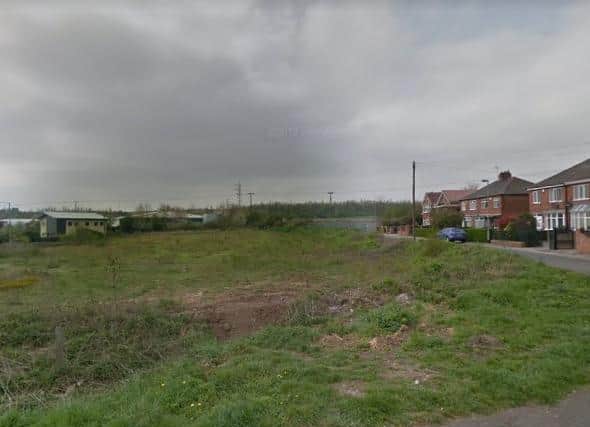 The land is earmarked for development.