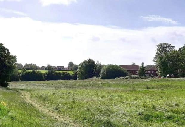 The site where the new homes will be built.