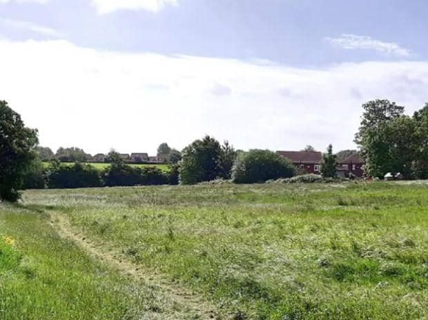 The site where the new homes will be built.