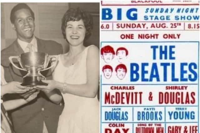 Left: Patti, with Emile Ford of Emile Ford & the Checkmates. Right: Patti toured alongside some of the biggest names of the 1960s.