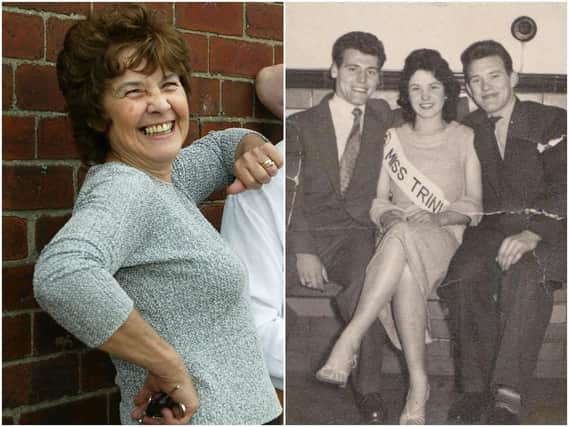Tributes have been paid to Patti Brook, a “born entertainer” from Wakefield. Left: Patti is pictured in 2012, and right: Patti wins Miss Wakefield Trinity, aged 18.