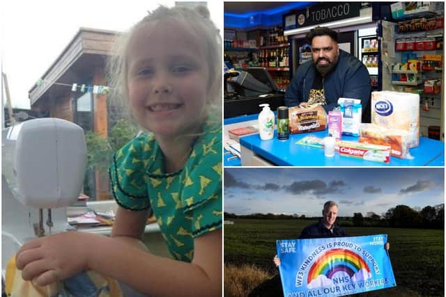 Three of Wakefield's most remarkable community heroes have been recognised in the Yorkshire Big Thank You Awards 2020. Clockwise, from top right: Bobby Singh, Daniel Frank and Molli-Anne Horner.
