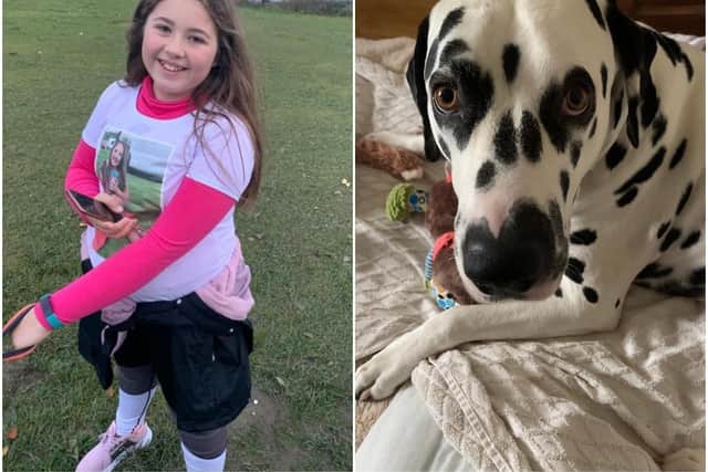 An inspiring Wakefield schoolgirl has raised more than £800 to support animals in need with a sponsored walk - despite a painful disorder which makes it difficult to walk. Photos: PDSA