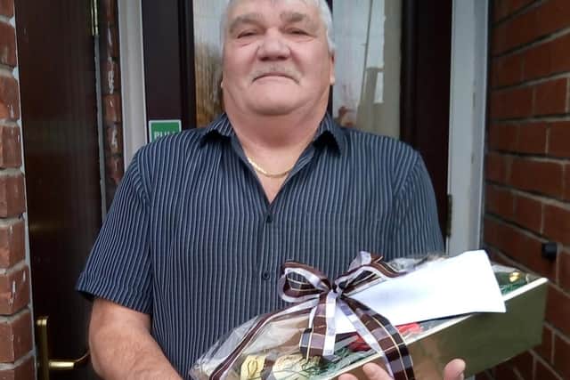 Colin Place from Fitzwilliam was nominated by his neighbour for sharing his home-grown fruit and veg with the residents in their courtyard