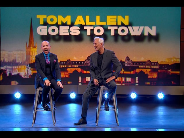 Tom Allen Goes to Town was filmed inthe city last year, and sees the comedian spend a week living in Wakefield before summing up his experiences for a live audience at the Theatre Royal Wakefield - with a little help from Spandau Ballet's Martin Kemp. Photo: Channel 4