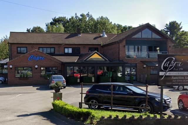 The restaurant is located on Bridge Road in Horbury.