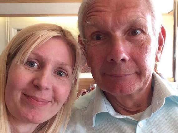 After losing her father, Stewart, last New Year's Eve to prostate cancer, Caroline Wright signed up for a sponsored run organised by Prostate Cancer UK