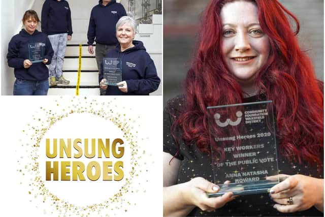 The Unsung Heroes awards are hosted each year by the Community Foundation for Wakefield District, and aim to celebrate the groups and individuals making a difference to people in need across the city and Five Towns.