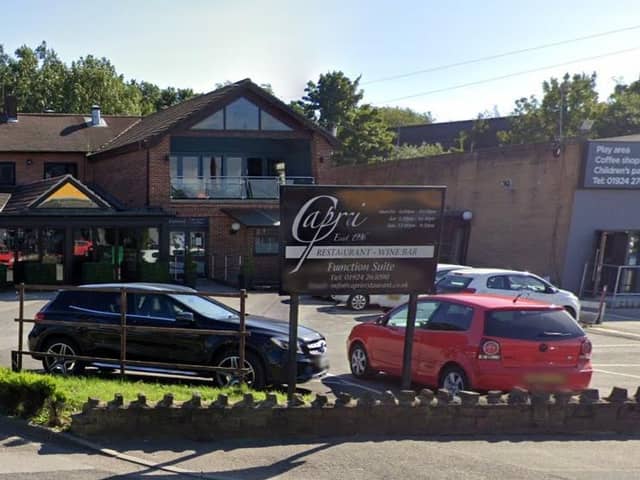 The restaurant is located on Bridge Road in Horbury.