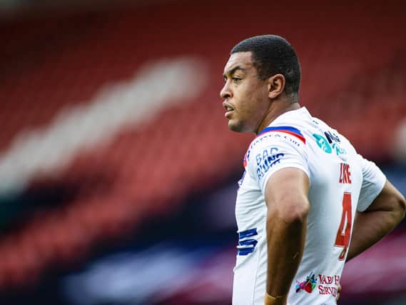 Picture by Isabel Pearce/SWpix.com - 10/09/2020 - Rugby League - Betfred Super League - Hull FC v Wakefield Trinity - The Totally Wicked Stadium, Langtree Park, St Helens, England - Reece Lyne of Wakefield.