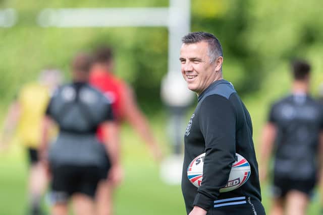 England assistant Andy Last training with Hull FC before his move to Wakefield Trinity. (Allan McKenzie/SWPIX)