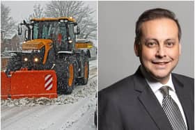Mr Khan launched an attack on the council's gritting service on Thursday night. Additional pictures courtesy of Colin Williams.