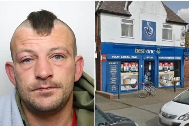 Yates has a history of causing trouble at the Castleford shop.