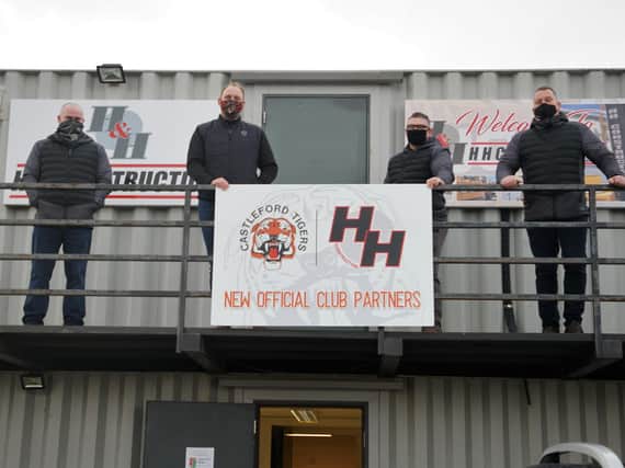 Castleford Tigers have agreed a six-figure, three-year kit partnership with local firm H&H Construction. Picture courtesy of Castleford Tigers.
