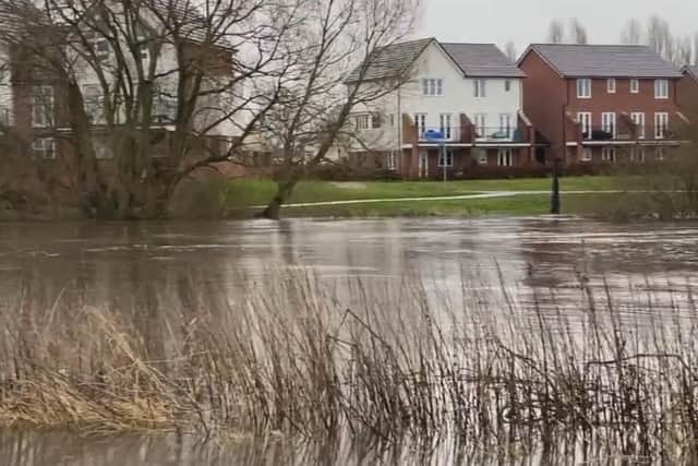 Flood warnings and alerts have been issued for large areas of Horbury Bridge, Wakefield and Stanley this morning, following days of heavy rain caused by Storm Christoph. Photo: Luke Andrew