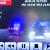 This is the shocking moment a police officer stopped a car driving the wrong way along the M1 motorway - by hitting it head on. (WYRoadsUnit)