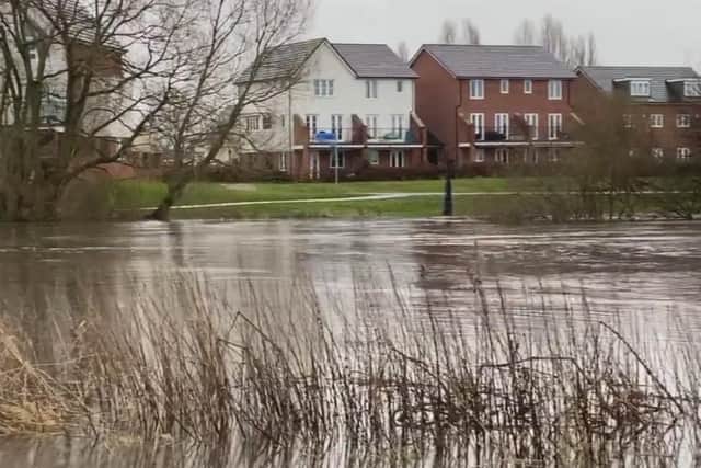 Flood warnings and alerts have been issued for large areas of Horbury Bridge, Wakefield and Stanley this morning, following days of heavy rain caused by Storm Christoph. Photo: Luke Andrew