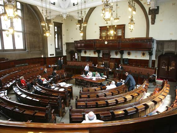 The council chamber at County Hall