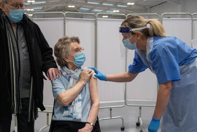 Two new mass vaccination centres have opened in Wakefield city centre, offering Covid jabs to some of the district's most vulnerable residents. Photo: Joe Giddens/Getty Images