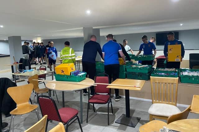 At the end of September last year, the club announced the launch of the community food hub to support those in need across the district to obtain food over lockdown